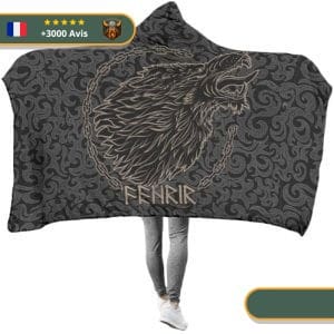 Plaid à Capuche Viking Fenrir