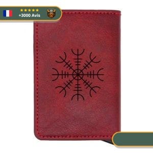 Portefeuille Viking Aegishjalmur rouge