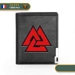 Portefeuille Viking Valknut noir