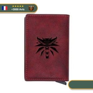 Porte Carte Tête De Loup | Rouge