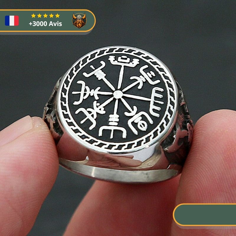 Bague Viking Vegvisir Spirituelle et Mystique – Image 3