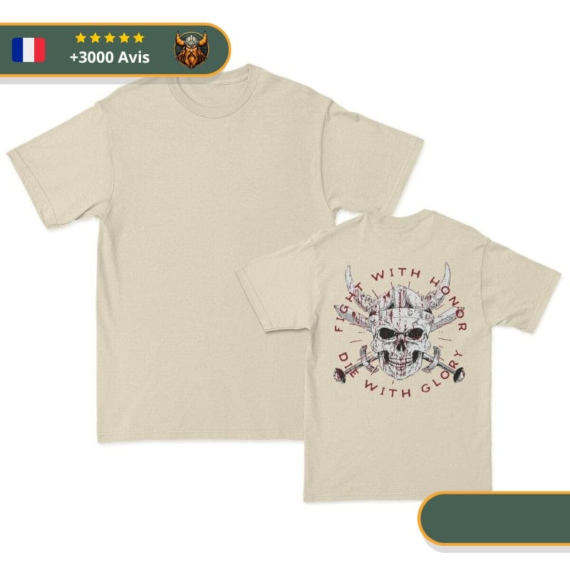 T-Shirt Viking Crâne Viking – Image 5