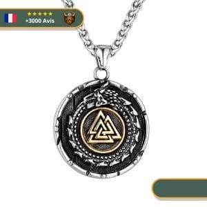 Collier Viking Serpent Et Valknut Viking Shop