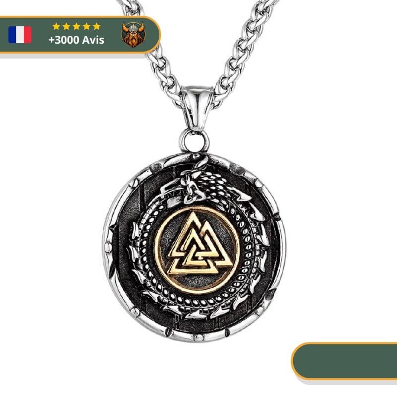 Collier Viking Serpent Et Valknut Viking Shop