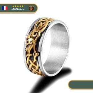 Bague Viking <br>Ouroboros Du Serpent Jormungand</br> Viking Shop