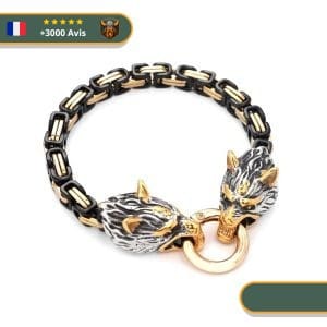 Bracelet Viking Loup Fenrir