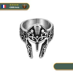 Bague Viking <br>Casque Guerrier</br> Viking Shop