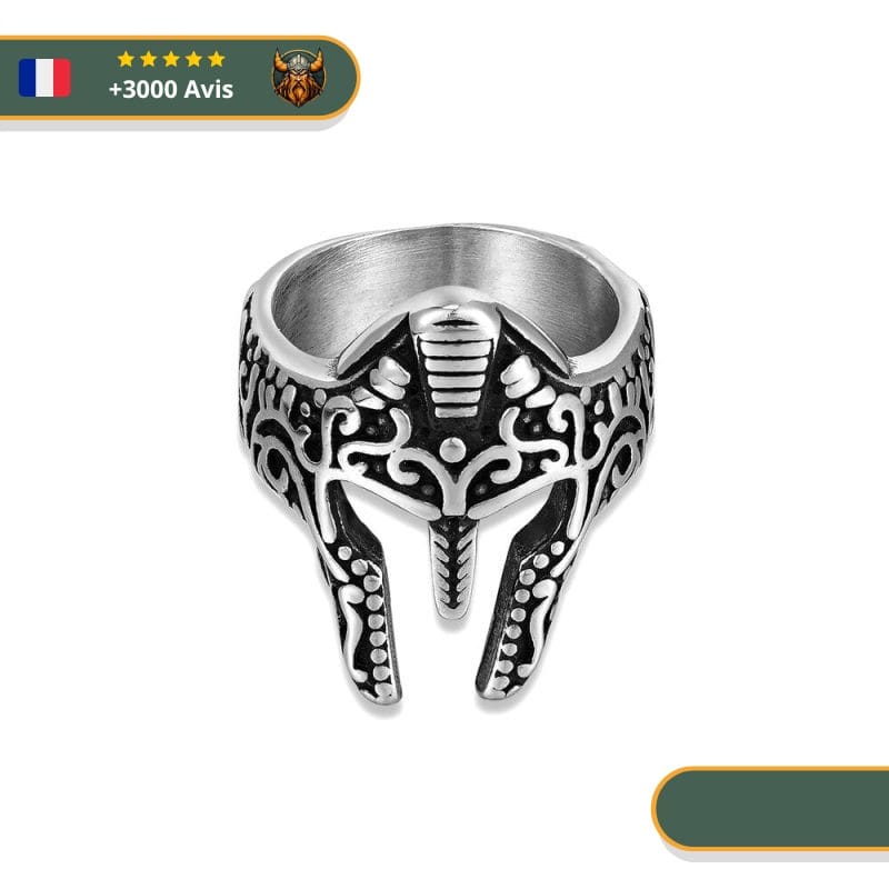 Bague Viking Casque Guerrier Viking Shop