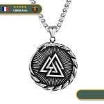 Collier Viking Serpent Et Valknut