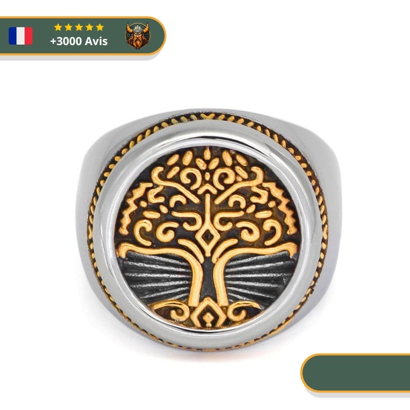Bague Viking Arbre De Vie Mystérieuse – Image 3