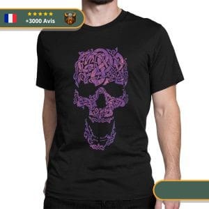 T-shirt Viking <br>Crâne de guerrier</br> Viking Shop