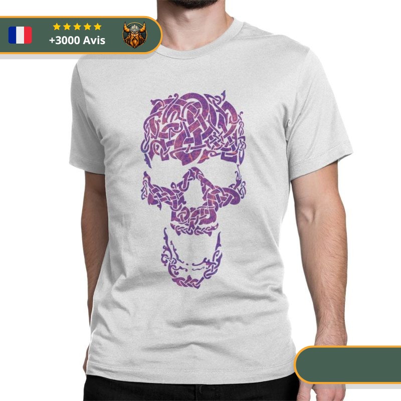 T-shirt Viking Crâne de guerrier Viking Shop