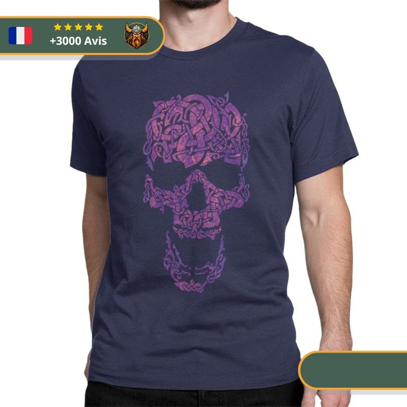 T-shirt Viking Crâne de guerrier Viking Shop