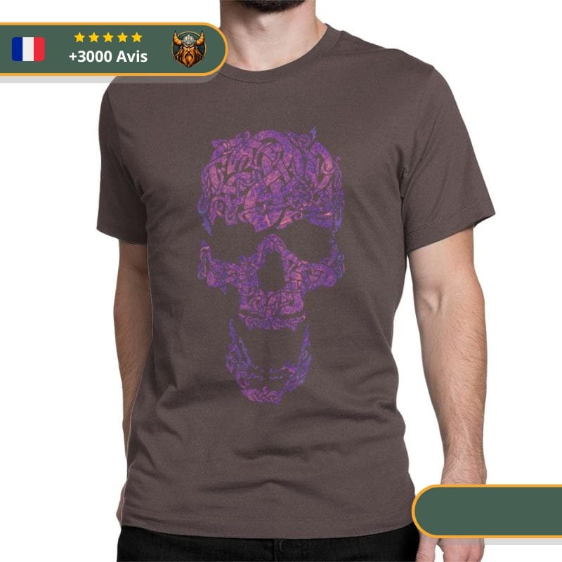 T-shirt Viking Crâne de guerrier Viking Shop