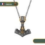 Collier Viking <br>Marteau De Thor Et Valknut</br> Viking Shop