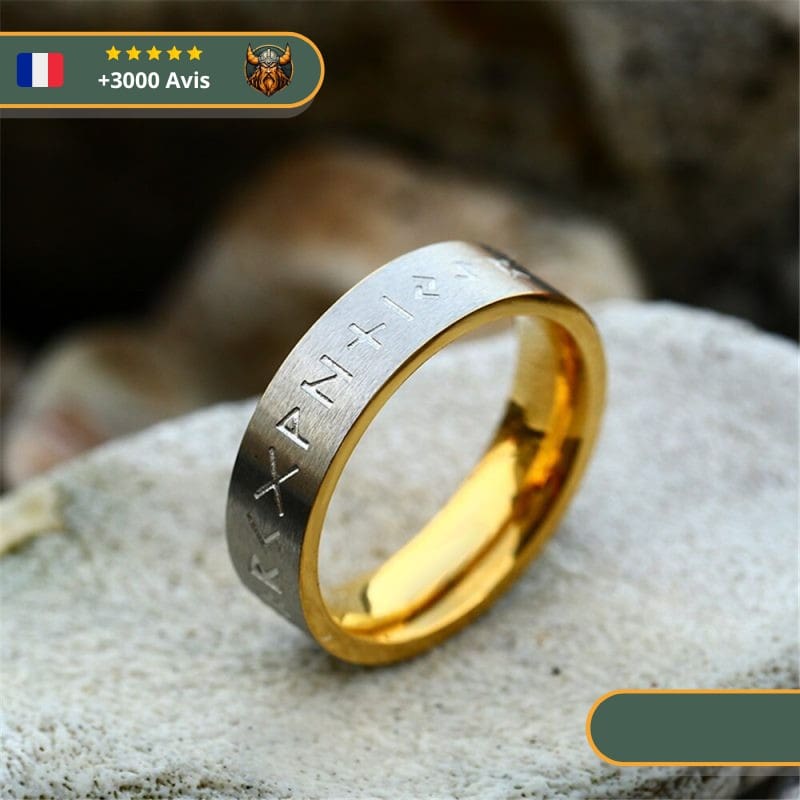 Bague Viking Runes sacrées Vikings Énigmatiques – Image 3
