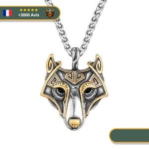 Collier Viking Tête de Fenrir viking shop