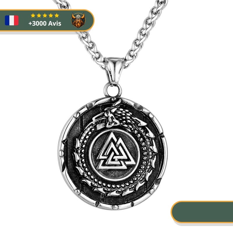 Collier Viking Serpent Et Valknut Viking Shop