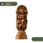 Statue Dieu Viking Serpent | Or