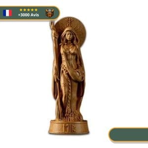 Statue Femme Viking | Or