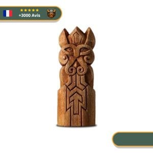 Statuette Viking en bois - Tyr