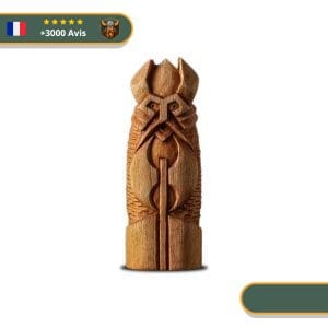 Statuette Viking en bois - Vali
