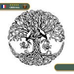 Stickers Arbre De Vie | Noir et Blanc Viking-Legends.com
