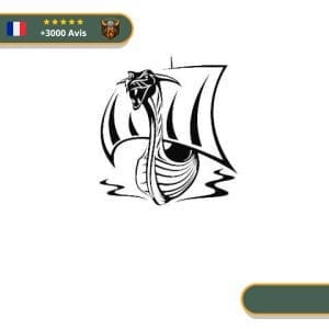 Stickers Drakkar | Noir et Blanc Viking-Legends.com
