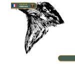 Stickers Corbeau | Noir et Blanc Viking-Legends.com