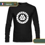 T-Shirt Viking à manche longue Valknut runique