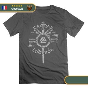 T-shirt viking armée de ragnar face