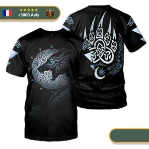 T-shirt viking griffes de fenrir