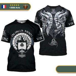 T-shirt Viking Jusqu'à la Mort