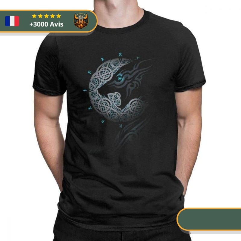 T-shirt Viking Loup de Minuit