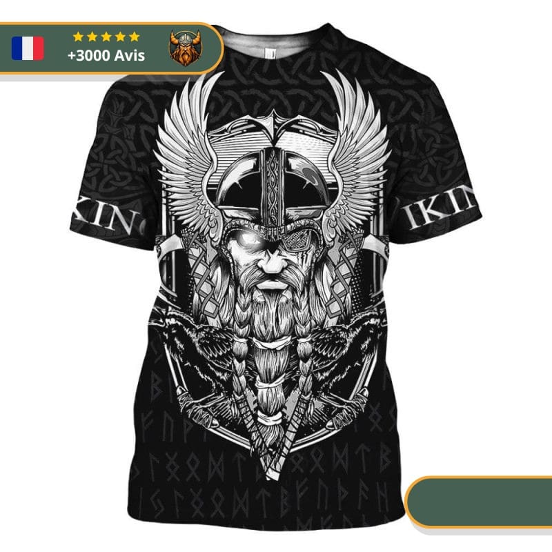 T-shirt viking odin d'asgard