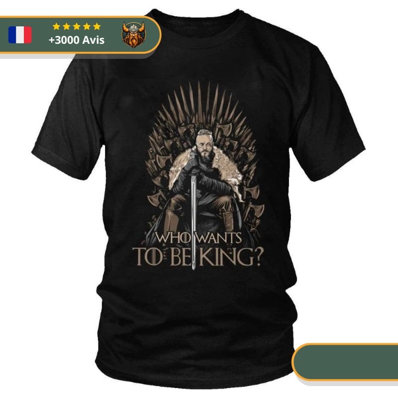 T-shirt viking qui veut être le roi