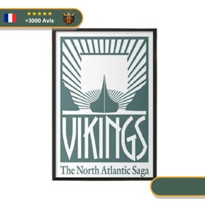 Tableau Viking Nord Atlantic | Vert et Blanc Viking-Legends.com