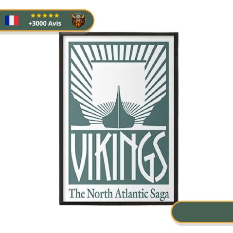 Tableau Viking Nord Atlantic | Vert et Blanc Viking-Legends.com