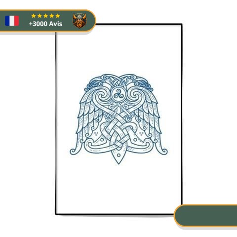 Tableau Celte | Bleu et Blanc Viking-Legends.com