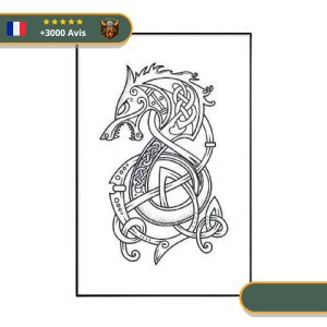 Tableau Viking Dragon | Noir et Blanc Viking-Legends.com