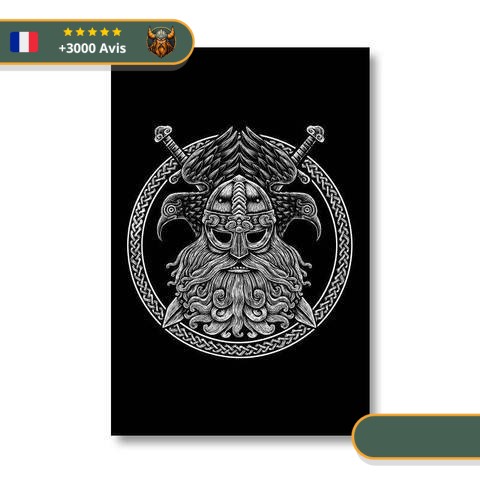 Tableau Guerrier Fantôme | Noir et Blanc Viking-Legends.com
