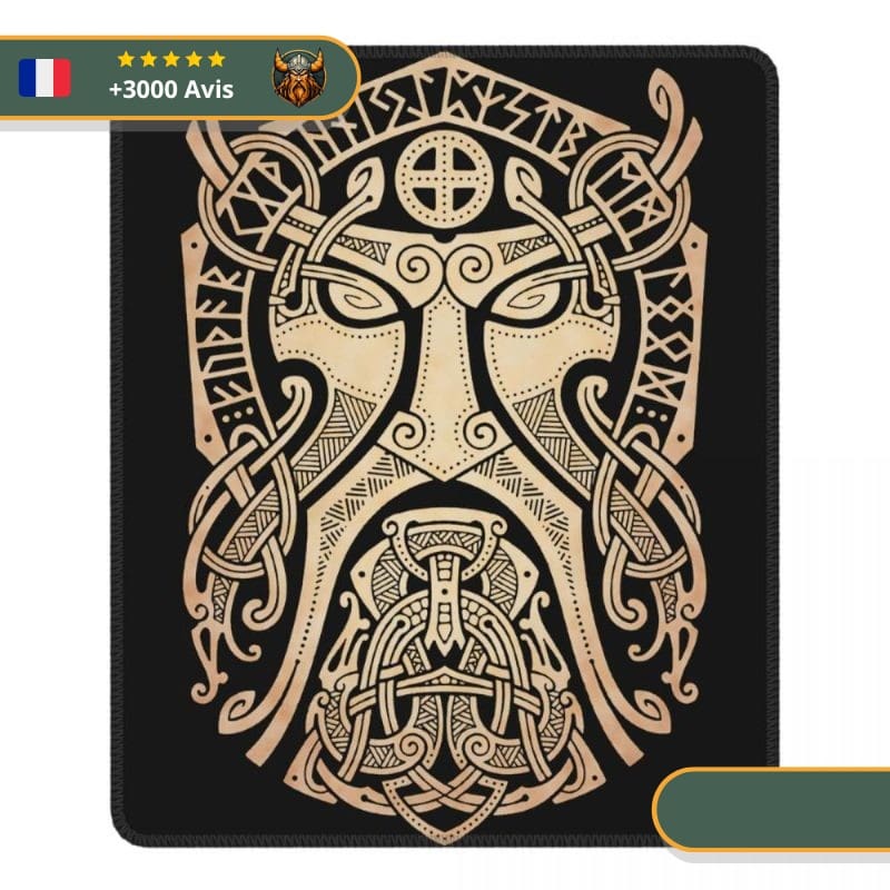 Tapis de Souris Viking Masque de Thor