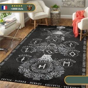 Tapis Dieux Vikings | Noir et Blanc Viking-Legends.com