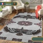 Tapis Aigle Viking | Noir et Rouge Viking-Legends.com