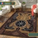 Tapis Boussole Viking | Marron et Or Viking-Legends.com