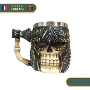 Tasse Crâne De Guerrier - Gris