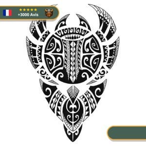 Tatouage Temporaire Viking<br> Ailes d'Aigle Scandinave (Tribal)