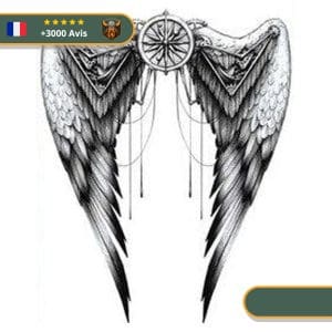 Tatouage Temporaire Viking<br> Ailes de Valkyrie