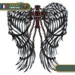 Tatouage Temporaire Viking<br> Ailes de Valkyrie Enchaînées