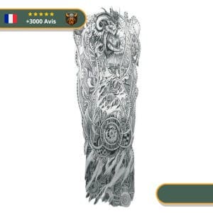 Tatouage Temporaire Viking<br> Bélier Brûlant à Muspellheim
